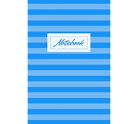 Two Shades Of Blue Stripes: Notebook