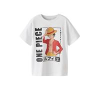 TWO SOON Camiseta 'One Piece' dorado / rojo / negro / blanco 122-128 dorado / rojo / negro / blanco