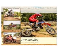 two strokes the best sound on this planet (Tischkalender 2026 DIN A5 quer), CALVENDO Monatskalender: actionreich und spektakulär