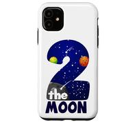 Two The Moon Big 2 Stars Planets - Espacio para el Segundo cumpleaños Carcasa para iPhone 11