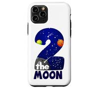 Two The Moon Big 2 Stars Planets - Espacio para el Segundo cumpleaños Carcasa para iPhone 11 Pro