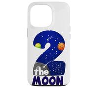 Two The Moon Big 2 Stars Planets - Espacio para el Segundo cumpleaños Carcasa para iPhone 13 Pro