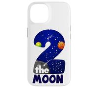 Two The Moon Big 2 Stars Planets - Espacio para el Segundo cumpleaños Carcasa para iPhone 14