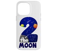 Two The Moon Big 2 Stars Planets - Espacio para el Segundo cumpleaños Carcasa para iPhone 14 Pro MAX