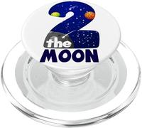 Two The Moon Big 2 Stars Planets - Espacio para el Segundo cumpleaños PopSockets PopGrip para MagSafe