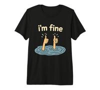 Two Thumbs Up I'm Fine Funny Sarcastic Meme Introvert Humor Camiseta Premium