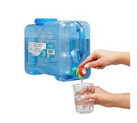 Two Tigers | Bidón De Agua Con Grifo 12 Litros | Garrafa De Plástico Portátil Para Frigorífico y Nevera | Dispensador Antigoteo Sin Derrames Para Camping Excursiones y Picnic Cocina y Furgoneta Camión