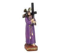 TWO TIGERS Cristo del Gran Poder y Medinaceli. Estatua de Jesús Hecha con Resina, Figura Jesús con la Cruz. Figura Religiosa Decorativa, Hogar, Capillas, Iglesia (Cristo Gran Poder 19 cm)