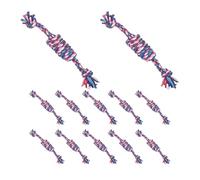 TWO TIGERS | Juguete para Perro Mediano y Grande De Cuerda | Pack 12 Unidades | 30 Cm | Mordedor para Jugar Estirar y Lanzar | Resiste Mordidas y Tirones | Regalo Canino Antiestrés