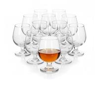 TWO TIGERS Pack Copas de Coñac Alessandro. Copa de Cristal, Tamaño. Copa Brandy Ideal para Licores. Hosteleria, Restaurantes, Bar, Fiestas (200ml (12Ud))