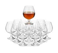 TWO TIGERS Pack Copas de Coñac Alessandro. Copa de Cristal, Tamaño. Copa Brandy Ideal para Licores. Hosteleria, Restaurantes, Bar, Fiestas (250ml (12Ud))