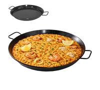 TWO TIGERS Paella Esmaltada | Pack 1 | 42x55x5cm | Paellera Valenciana de Acero | Raciones Individuales Mini Paellas Tapas Arroces | Paellas Grandes | Hostelería Bar Restaurantes Hoteles (42cm (1Ud))