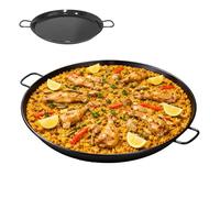 TWO TIGERS Paella Esmaltada | Pack 1 | 65x76x5cm | Paellera Valenciana de Acero | Raciones Individuales Mini Paellas Tapas Arroces | Paellas Grandes | Hostelería Bar Restaurantes Hoteles (65cm (1Ud))