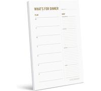 Two Tumbleweeds Meal Planning Pad - """"What's for Dinner?"""" Weekly Meal Planner and Grocery List with Tear off Shopping List and fridge magne