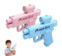 Two-Way Prank Water Gun, Prank Water Gun, Reverse Waters Guns, Pranks Squirt Guns Can Spray from Front and Back, Suitable for Party Beaches (Blue+ Pink)