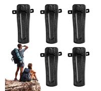 Two-Way Radio Walkie Talkie Belt Clip, Tight Fit Belt Clips Accessory, Durable ABS Construction for Security, Logistics, Construction Site, Communication Gear Use