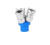 Two-Way Three-Way Pneumatic Fittings C Type Quick Compressor Coupler for Pump Pneumatic Tools Round Auto-Lock Connector Set (Color : Round 3-Way)