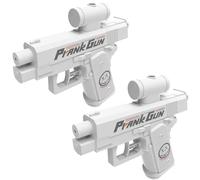 Two-Way Waters Gun for Prank Lovers, 2025 Reverse Prank Water Gun, School Office Prank Water Gun, Gunfor Pranks for Pool Party, Beach, Backyard (White*2)