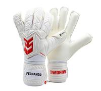 TWOFIVE Guantes de Portero Personalizados Fútbol Profesionales - Guantes de Arquero para Niños, Adultos - Guantes Reforzados de Goma - Distintos Diseños (Talla 8, Varsovia'12 Advance)