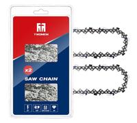 TWOMEM - Cadena de motosierra de 24 pulgadas para Husqvarna, paquete de 2, paso de 3/8 pulgadas, calibre de 50 pulgadas, 84 eslabones de transmisión para Husqvarna 460 (Rancher), Stihl 33RS 84 63.5 cm