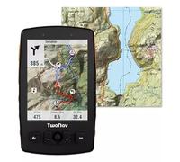 TwoNav Aventura 2 Plus (32 GB) + Mapa España Topo completo, GPS de mano con pantalla amplia 3.7 pulgadas, botones y joystick para montaña, alpinismo, trekking o senderismo con mapas incluidos. Naranja