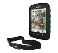 TwoNav Terra + Pulsómetro Pecho, GPS con Pantalla Amplia 3.7 Pulgadas para montaña, Senderismo, MTB y Bicicleta con mapas incluidos. Color Turquesa