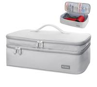 TWOOKTY Estuche de transporte de viaje de doble capa portátil para mujer, compatible con secador de pelo Revlon de un solo paso y cepillo de aire caliente y accesorios Scandihome Series (solo bolsa