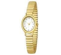 TWOPTION Relojes Dorados para Mujer, Resistentes al Agua, fácil Lectura, analógico, con Correa de expansión de aleación de Acero, Dorado, Pulsera
