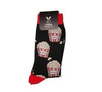TwoSocks - Calcetines divertidos para mujer y hombre, talla única Multicolor Palomitas.