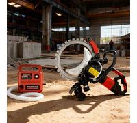 twostronking Cortadora De Hormigón De 16 Pulgadas, Sierra para Hormigón, con Motor De Cobre Puro De 12 000 W, Profundidad De Corte De 30 Cm, 3000 RPM, Ideal para Ranurado De Paredes, Demolición