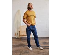 TWOTHIRDS Spilsby - Golden Brown Talla: M | Camisetas con Decoración Impresa Outlet | Hombre | Marrón