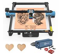 Twotree TTS-55 Pro 5W grabadora láser para rompecabezas de madera 3D Máquina de 5,5 W de distancia focal fija con unidad de bomba de aire de 30L/min