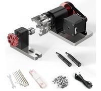Twotrees Kit de módulo de torneado CNC para TTC450, TTC450 Pro, rodillo giratorio de eje Y con rotación de 360° para grabado láser de objetos cilíndricos, latas, eje giratorio