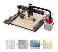 Twotrees TTC450 PRO 500W Router, CNC-3-Achsen-Maschine mit M1-Staubsauger, Walzenfräser 40-teilig, zum Gravieren, Schneiden von MDF, Massivholz, 500-W-Spindelmotor-Kit, para DIY-Gravur, CNC-Gravur