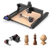 Twotrees TTC450 - Rotación de 360° para grabado láser, módulo rotatorio, router CNC, máquina de 4 ejes, para grabado de madera maciza, MDF, grabado CNC