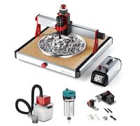 Twotrees TTC450 Ultra 500 W Fresadora CNC, husillo de fresado de 800 W, extracción de polvo M1, eje de torneado CNC, con controlador de pantalla táctil de 3,5 pulgadas, máquina de grabado CNC para