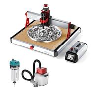 Twotrees TTC450 Ultra 500W CNC Fresadora, husillo de fresado de 800 W, extracción de polvo M1, con controlador táctil de 3,5 pulgadas, máquina de grabado CNC para metal, aluminio, madera