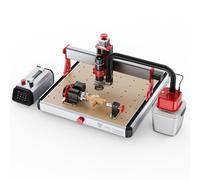 Twotrees TTC450 Ultra 500W fresadora CNC cuenta con rodillos giratorios de 4 ejes, una aspiradora M1 para una mejor eficiencia de trabajo y una máquina de grabado táctil de 3,5 pulgadas incorporada