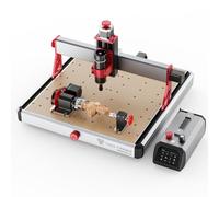 Twotrees TTC450 Ultra 500W La fresadora CNC cuenta con 4 ejes, rodillos giratorios al 90% y una máquina de grabado CNC con pantalla táctil de 3,5 pulgadas preinstalada