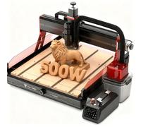 Twotrees TTC6050 de 500W Fresadora multifunción CNC para metal, madera, acrílico y MDF, equipada con un juego de aspiradora para reducir las partículas de polvo durante el grabado