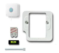 TwoUP Tech Soporte de pared delgado para Ring Alarm Base Station PRO, diseño delgado, fácil de instalar, tiras adhesivas incluidas