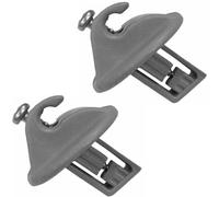 Twowinds - Clip Parasol Compatible con Renault Clio, Megane, Scenic, Laguna, Twingo, Espace, Vel Satis, Trafic, Kangoo - Visera Solar (2 unidades)