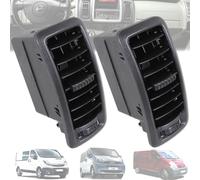 Twowinds - Rejilla Ventilación 7701054458 Compatible con Renault Trafic 2, Opel Vivaro A, Nissan Primastar (2002-2014) - Aireador Salpicadero Consola Central - Difusor Aire Calefacción - Climatización