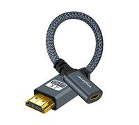 Twozoh Adaptador HDMI a Micro HDMI, soporta 3D/4K 1080p (20 cm)
