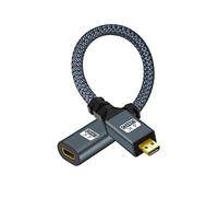 Twozoh Adaptador Micro HDMI Macho a Hembra Tipo D, Soporte 3D/4K 1080p - 20CM