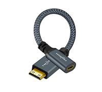 Twozoh Cable Adaptador Mini HDMI Macho a Micro HDMI Hembra, Tipo D Micro HDMI Hembra a Tipo C Mini HDMI Macho convertidor Adaptador 3D/4K 1080P (20cm/0.6FT)