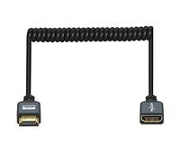 Twozoh - Cable Alargador Espiral de Alta Velocidad, HDMI Macho a Hembra, 3D, 4K@60Hz, 1080P (0,3M-1,5M)
