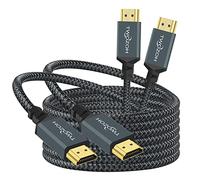 Twozoh Cable HDMI 4K 3M 2 Unidades, Cable HDMI trenzado de nailon a HDMI soporte 18Gbps 3D/4K@60Hz/2160P/1080P