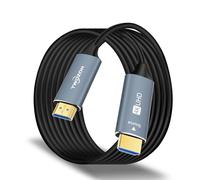 Twozoh Cable HDMI de Fibra óptica 50M, 4K HDMI Optico Cable 4K/60Hz (4:4: 4 HDR10 HDCP2.2) 1440p 144Hz 18Gbps de alta velocidad UHD Fibra HDMI Cable