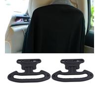 TWQBHSH Compatible con ŠKODA Kushaq Vision S Vision E Vision GT, Set de 2 Perchas para Ropa Antideslizantes Percha de Viaje para Coche para Abrigos,Black